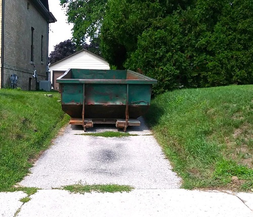 Dumpster on an Incline Madison