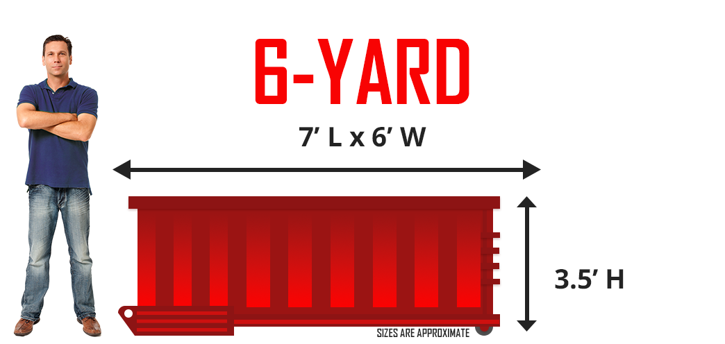 6 yard roll off dumpsters for rent